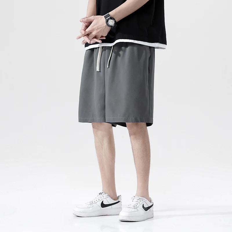 Pantalones cortos deportivos de verano para hombre, ropa de calle informal, transpirable, para la playa, Harajuku - imagen 3