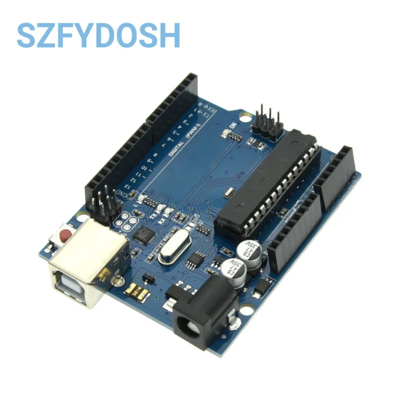 Para UNO R3 caja oficial ATMEGA16U2 + Chip Mega328P Placa de desarrollo R3 + CABLE USB - imagen 3