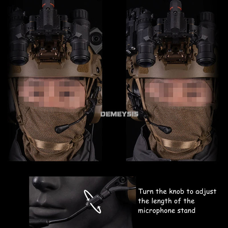 Auriculares de comunicación Airsoft, Protector auditivo, reducción de ruido, captación de sonido, auriculares tácticos de caza, orejeras de tiro - imagen 5