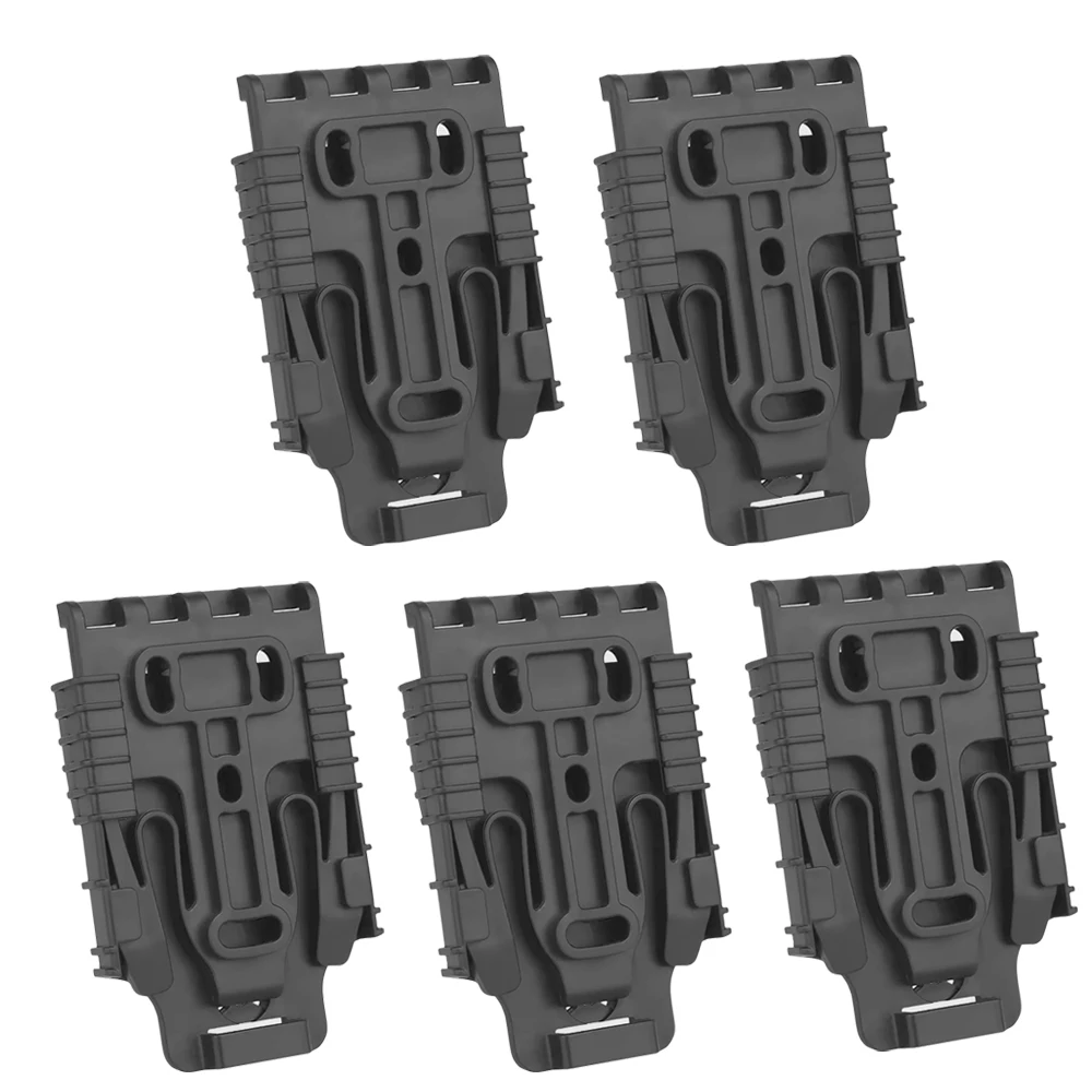 Kit QLS de 5 uds., sistema de bloqueo rápido, accesorio de plataforma de placa receptora QLS para funda de servicio, bloqueo, conectar funda de pierna caída