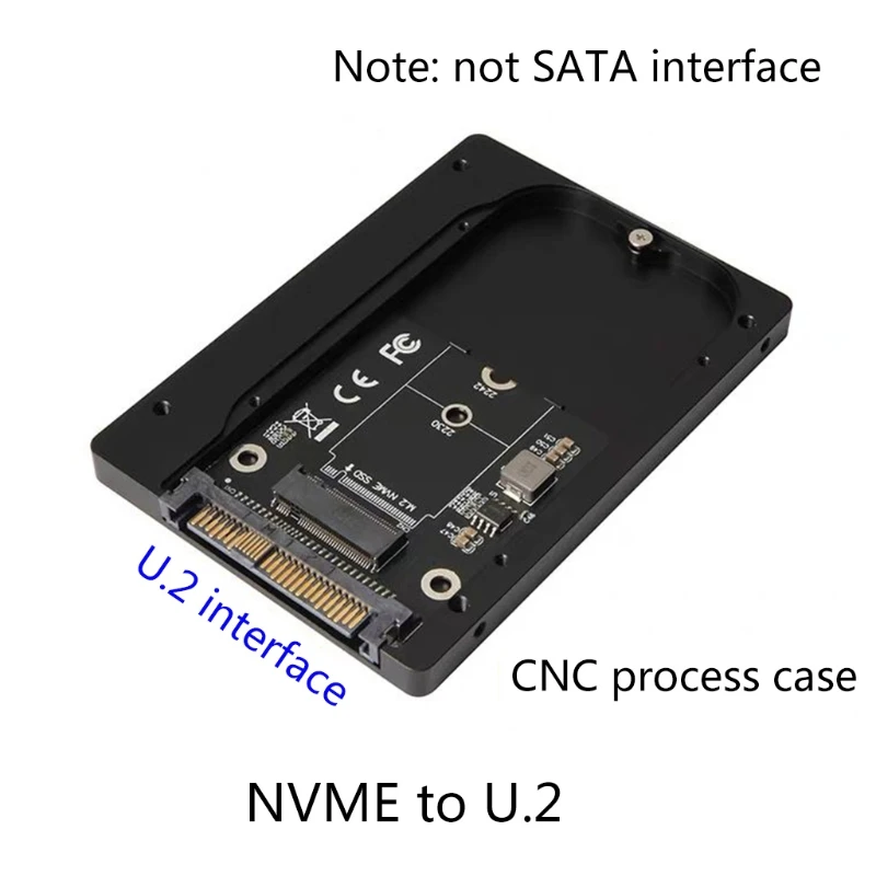 SFF-8639 U.2 a NVMe para. 2 m-key PCIe SSD para carcasa, Adaptador convertidor PCIe M2, envío directo - imagen 5