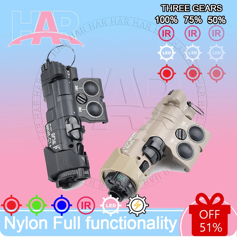 Linterna M300 M600 PEQ DBAL Nylon MAWL C1 M300A M600C compatible con riel de 20mm NGAL OGL