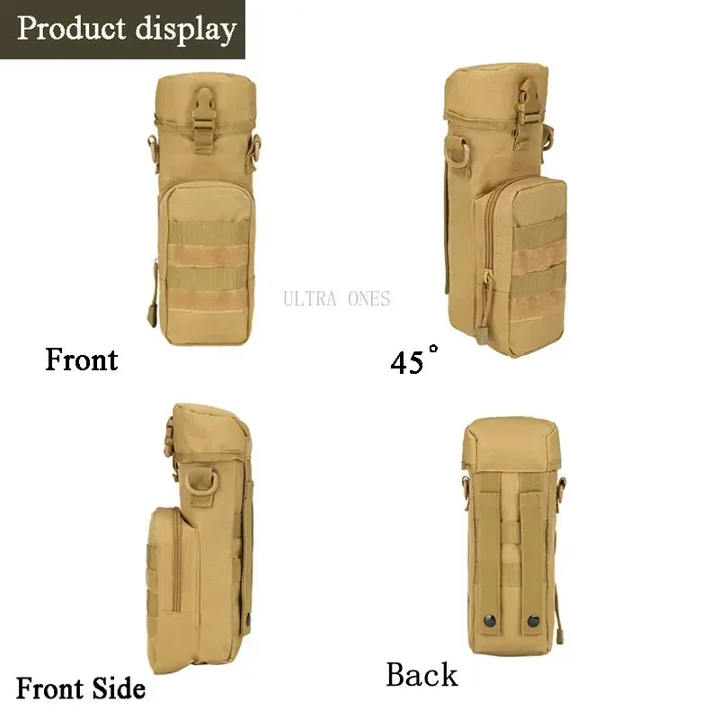 Bolsa táctica para hervidor de agua, bolsa impermeable para botella de agua Molle, senderismo al aire libre, caza, bolsas para hervidor de entrenamiento para acampada - imagen 5