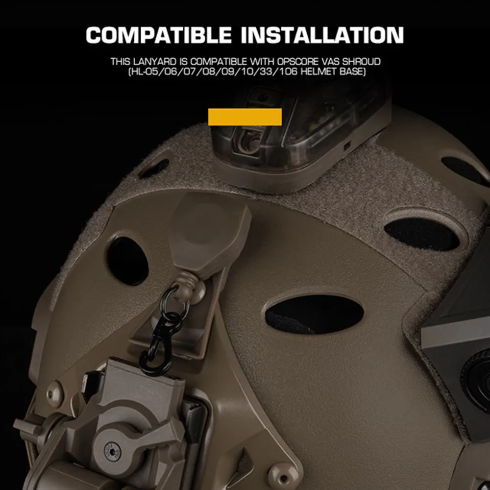 Casco táctico VAS NVG Base cordón cuerda antipérdida para modelo de visión nocturna fija - imagen 5