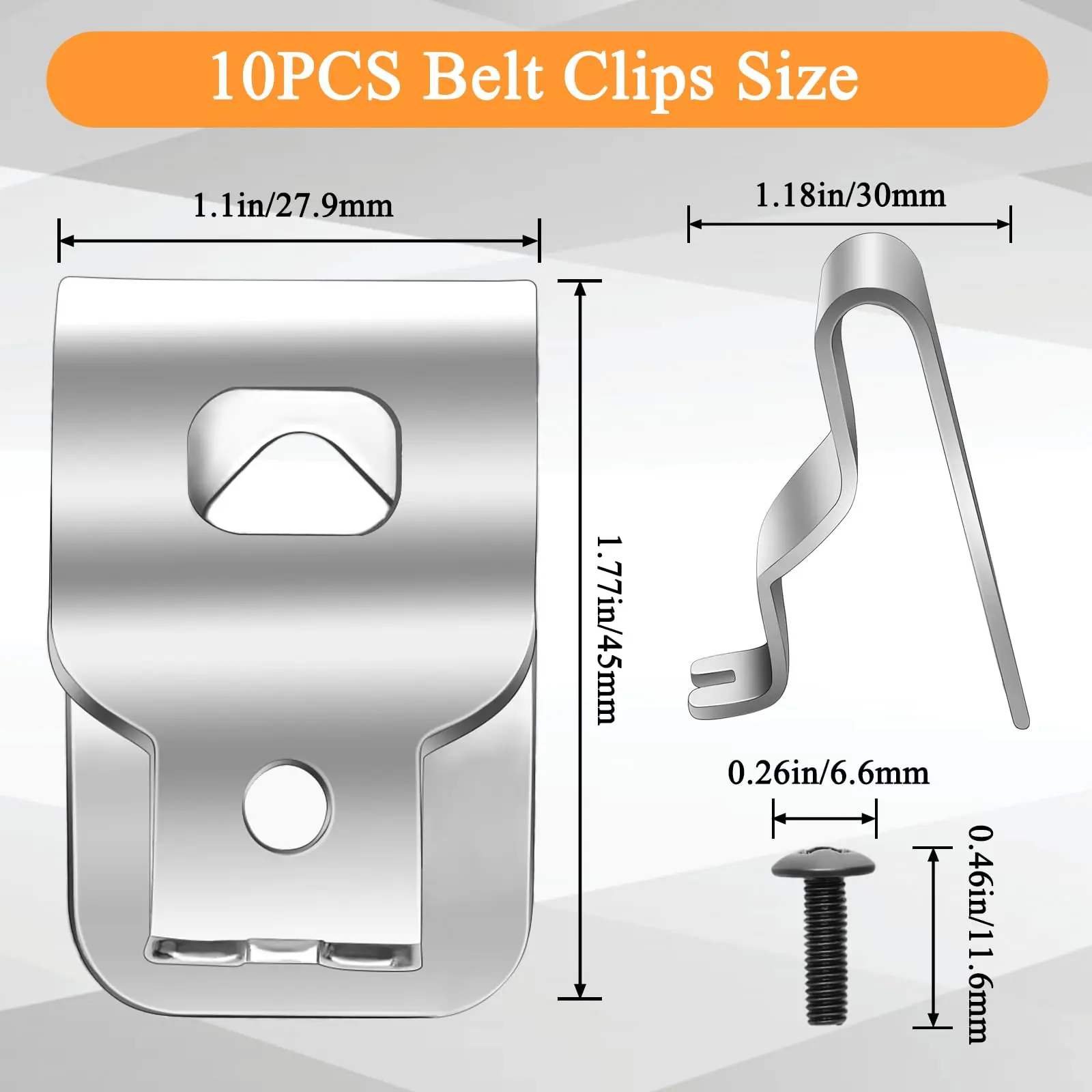 Gancho de Clip para cinturón para taladro Dewalt 20V N268241 N169778 N086039 DCD980 DCD985, accesorios de herramientas eléctricas - imagen 5