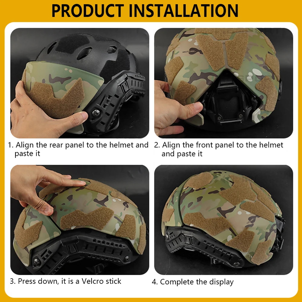 Protector de casco táctico FAST SF, protector de casco, placa protectora ligera y gruesa para accesorios de tiro Airsoft - imagen 5