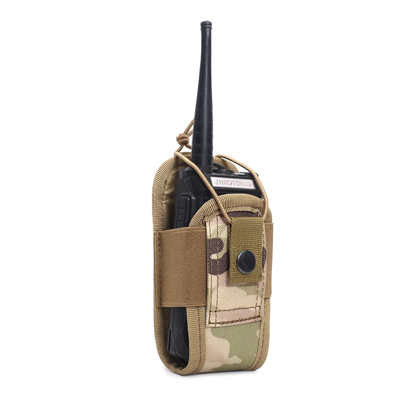 Bolsa táctica de nailon Molle para walkie-talkie, accesorios militares, bolsa de Radio portátil para caza y Camping - imagen 2