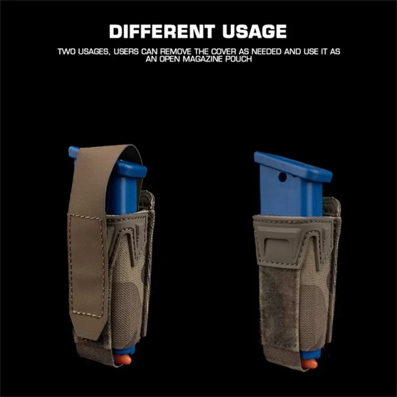 ERQYGRA táctico tipo K 9MM bolsa individual Mag sistema Molle accesorios de Paintball riñonera funda caza CS equipo de tiro - imagen 3