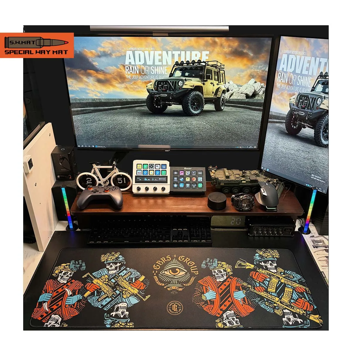 Alfombrilla de ratón táctica de estilo militar, alfombrilla de escritorio para entusiastas militares, alfombrilla de equipo, alfombrilla de trabajo GBRS EDC FOG - imagen 5