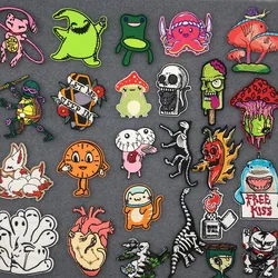 Parches bordados de Anime para ropa de niños, parches para planchar DIY, bonitos parches de dibujos animados para ropa, pegatinas, insignias