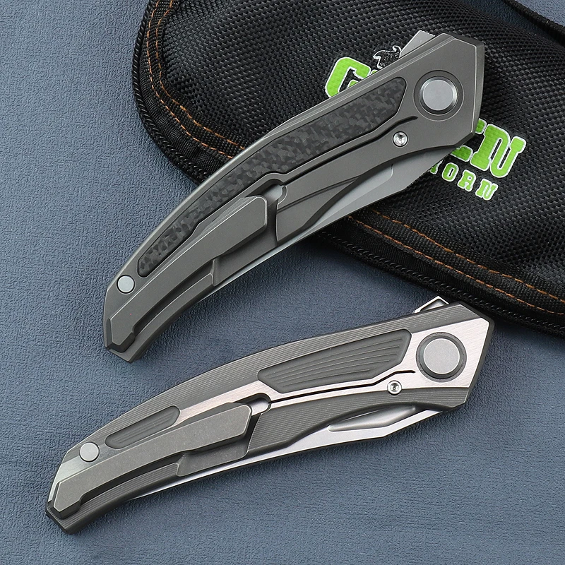 Cuchillo plegable táctico Green Thorn Quantum – Titanio y VG10 para EDC - imagen 2