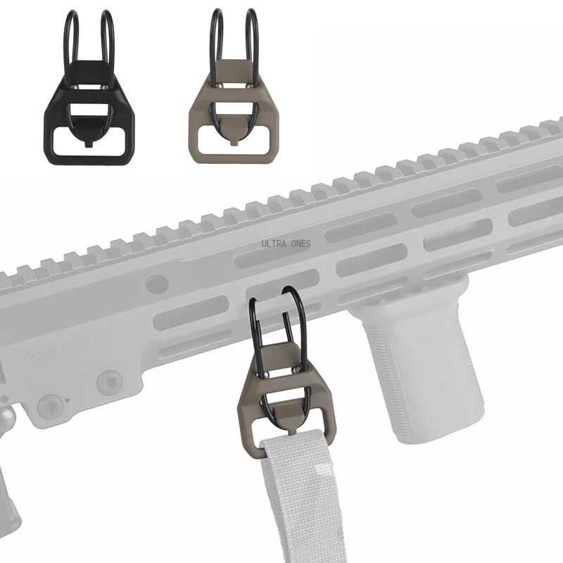 Hebilla de eslinga táctica de liberación rápida para Rifle de caza, bucle de alambre, ganchos de eslinga con bucle en U, correa de eslinga AK Airsoft, accesorios adaptados rápidos
