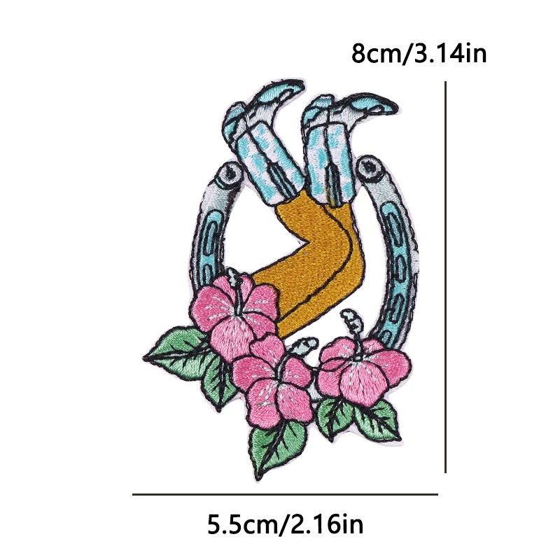Parche bordado con tema del Salvaje Oeste, diseño vaquero Vintage para chaqueta, sombrero, mochila, parches de estilo occidental, decoración DIY - imagen 3
