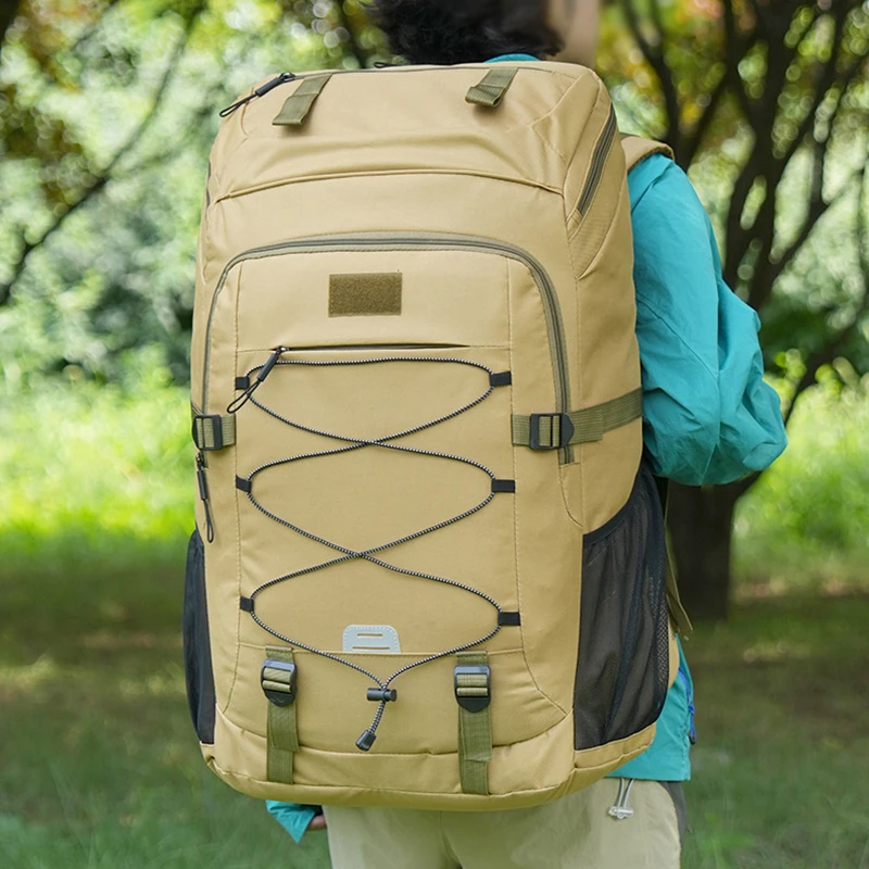 Mochila táctica para hombre para senderismo al aire libre, Camping, viaje, escalada, entrenamiento, senderismo, mochila con gancho y bucle, mochila deportiva para correr - imagen 2