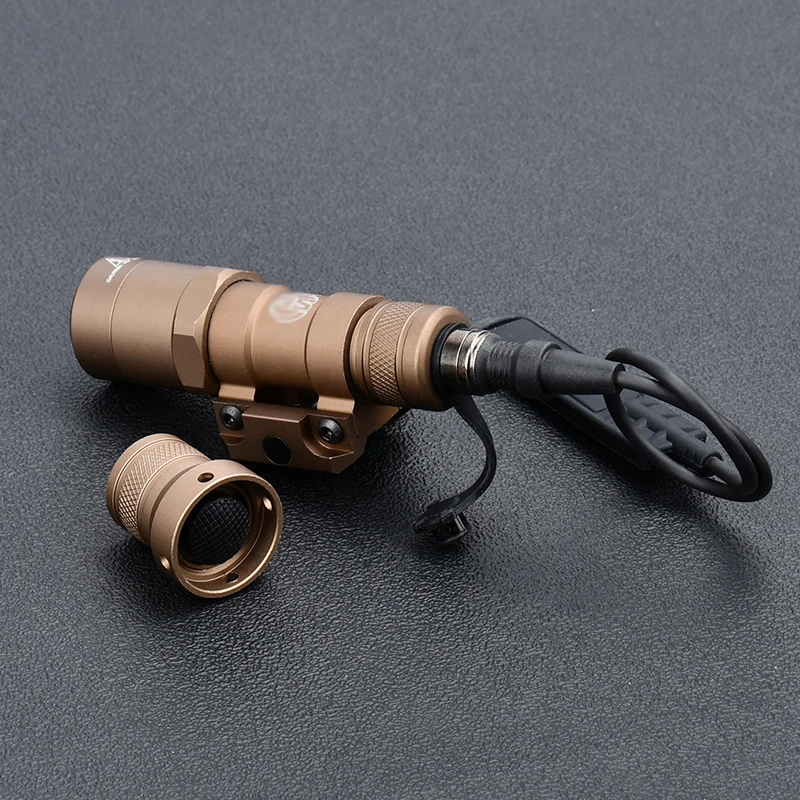 Linterna táctica M300, lámpara LED de Metal M300B, iluminación para Rifle de 600 lúmenes con tapa trasera, función Dual compatible con riel Picatinny de 20mm - imagen 2