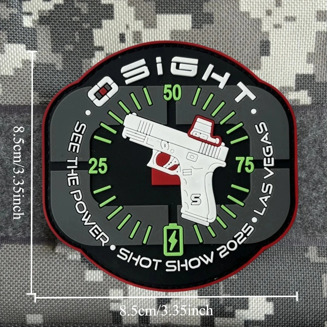 Shot Show Olight Osight PVC insignia de moral táctica parche emblema militar brazalete divertido gancho y bucle ropa mochila pegatinas - imagen 3