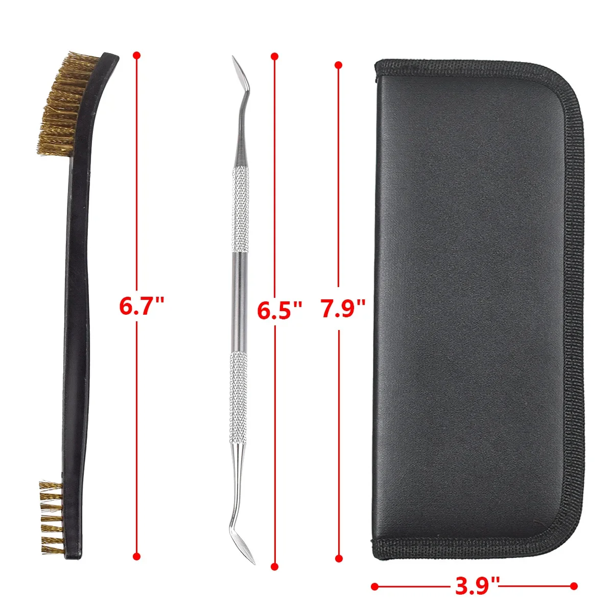 Gran oferta 9 unids/set Kit de limpieza de armas Universal Kit de limpieza de armas de caza cepillo juego de limpieza de armas herramienta de selección de pistola - imagen 5