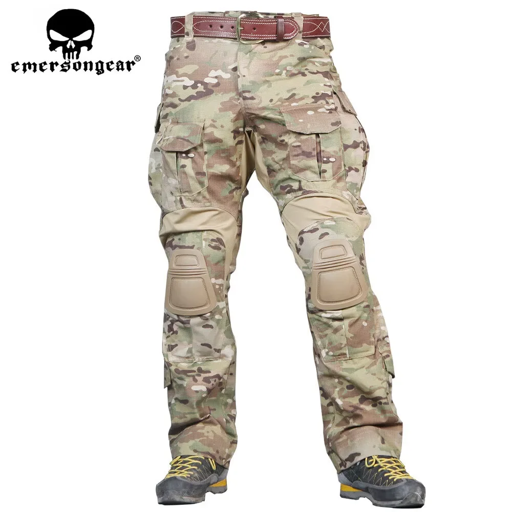 EMERSONGEAR G3 uniforme de combate Airsoft camisa pantalones con rodilleras táctica GEN3 BDU caza Multi-camo ropa de camuflaje EM9351 - imagen 3