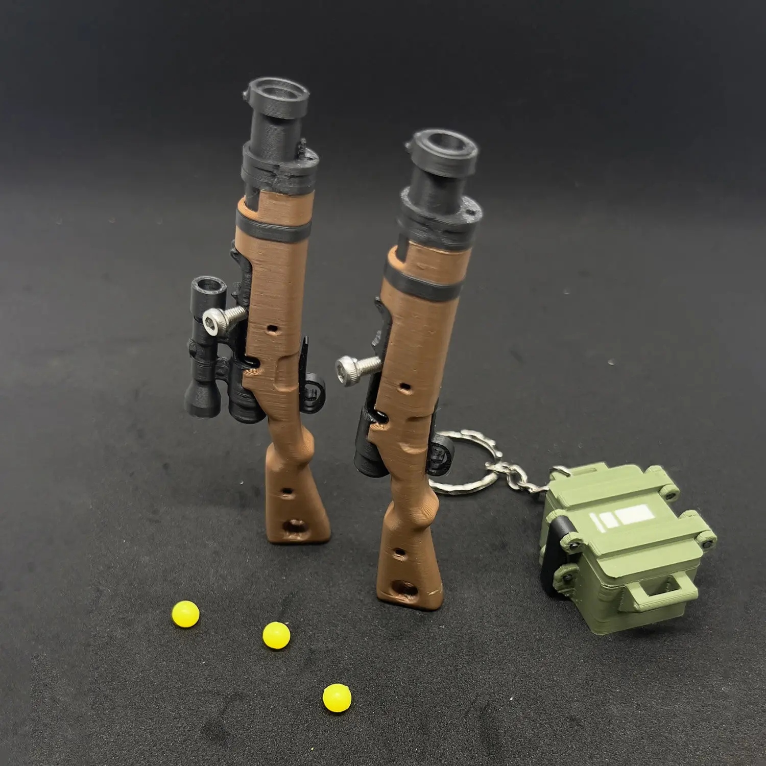 98K Rifle Toy Blaster BB Gun Toy Llavero Mini Llavero impreso en 3D Juguetes de descompresión Regalo genial para niños - imagen 4