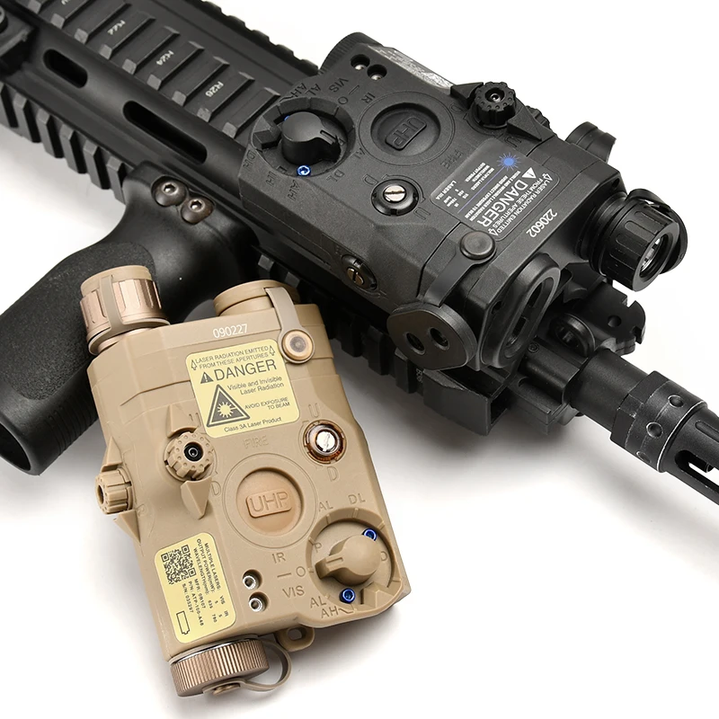 Iluminación táctica PEQ15 IR punto rojo verde azul marcador de haz láser linterna LED con caja de almacenamiento para riel Picatinny de 20MM - imagen 5
