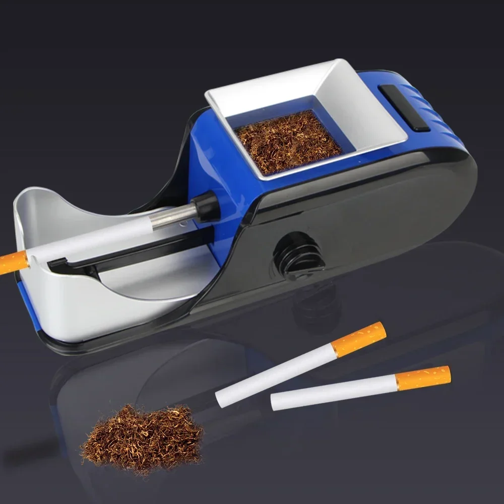 Rodillo de tabaco automático eléctrico, máquina laminadora de cigarrillos con enchufe europeo/estadounidense, materiales de llenado, inyector rodante de tabaco DIY - imagen 3