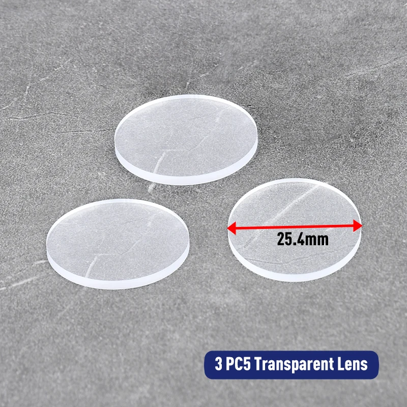 25.4mm transparent