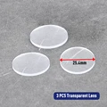 25.4mm transparent