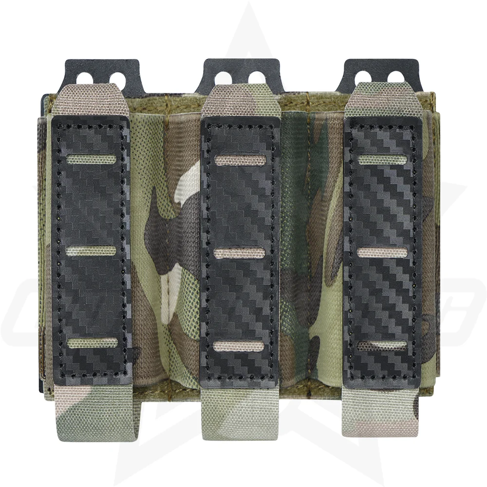 OphidianTac-funda magnética para pistola Triple, Molle, funda elástica para revista de 9mm con Panel de bucle interior, portador magnético rígido cortado con láser - imagen 2