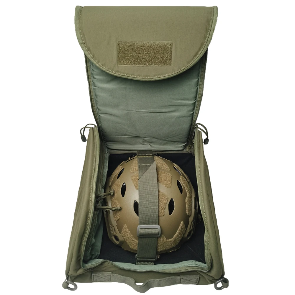 Paquete de casco táctico, bolsa de casco de corte alto rápido, bolsa para cascos balísticos Wendy, bolsas para casco de seguridad con almohadilla de parachoques de cuerda fija