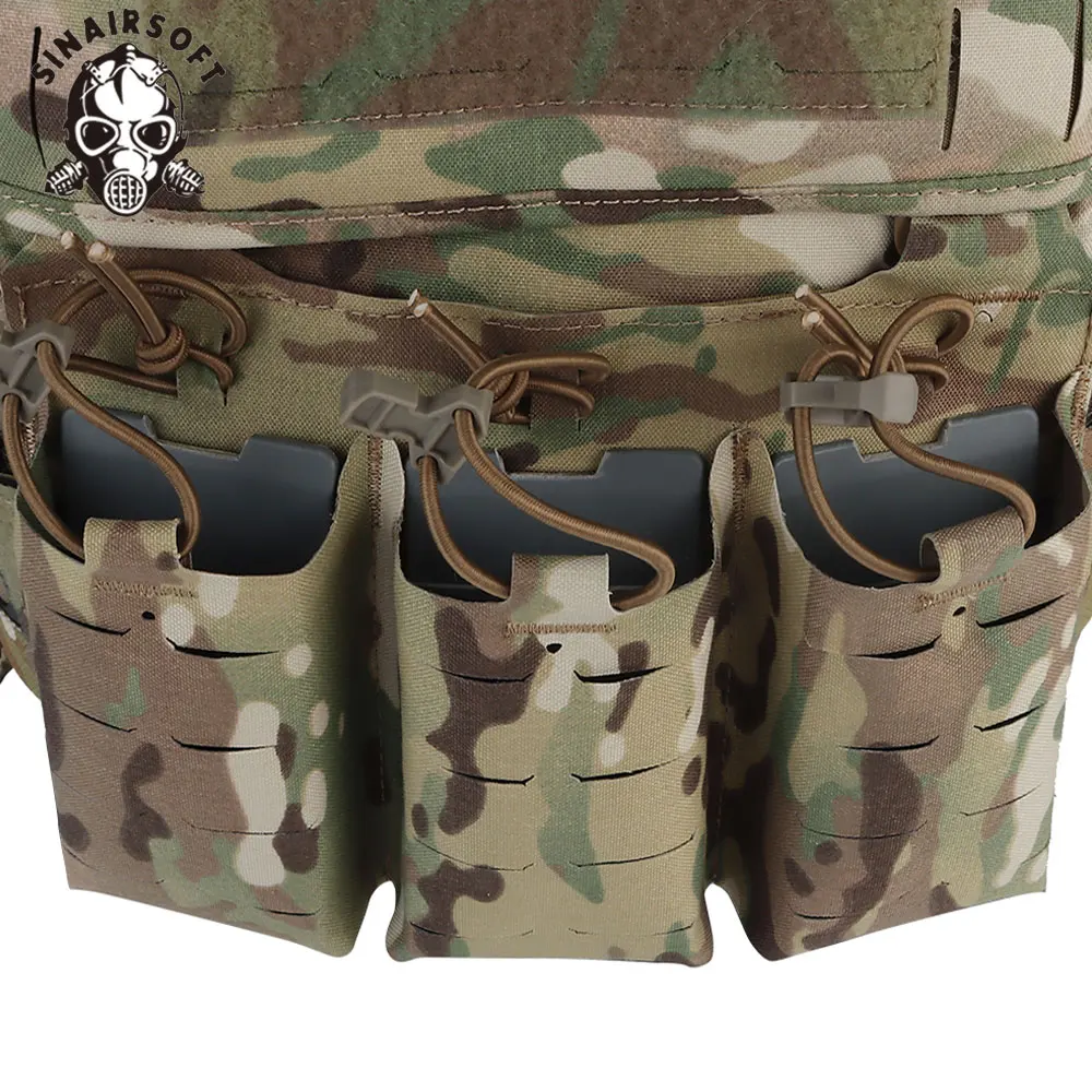 FCPC-chaleco táctico V5, portador de placa de separación rápida con bolsa de inserción magnética frontal y módulo de cremallera trasera para chaleco de caza y Paintball - imagen 5