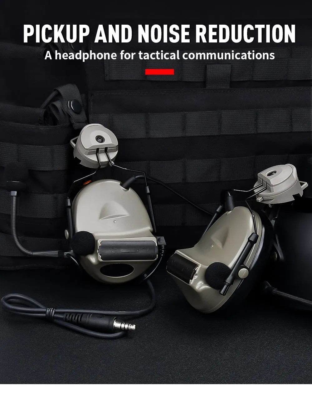 Un auricular para comunicaciones tácticas