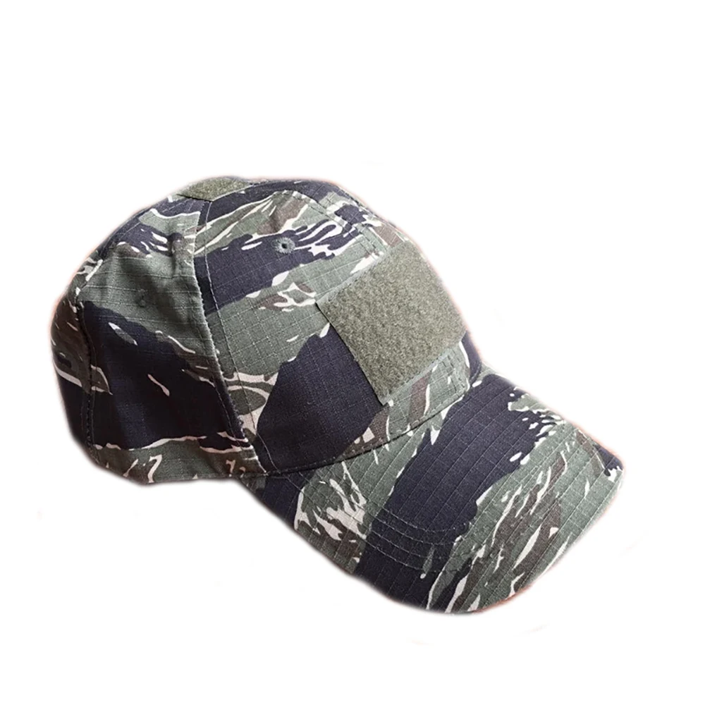 Táticas al aire libre gorra a rayas de tigre de la selva montañismo, senderismo, pesca, sombrilla, sombrero de béisbol accesorios de disfraz de caza - imagen 4