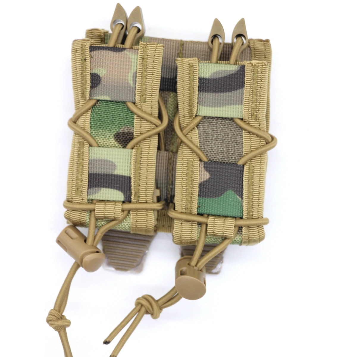 Bolsa para revistas tipo Tiger de 9mm/.45, funda para revistas Molle doble para caza, linterna táctica para exteriores, herramienta, riñonera - imagen 2