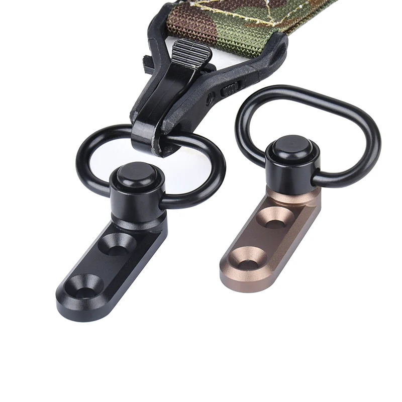 WADSN Metal QD Sling montaje rápido de correa giratoria hebilla para exterior caza Airsoft Scout accesorios de montaje M-LOK Keymod Rail - imagen 2