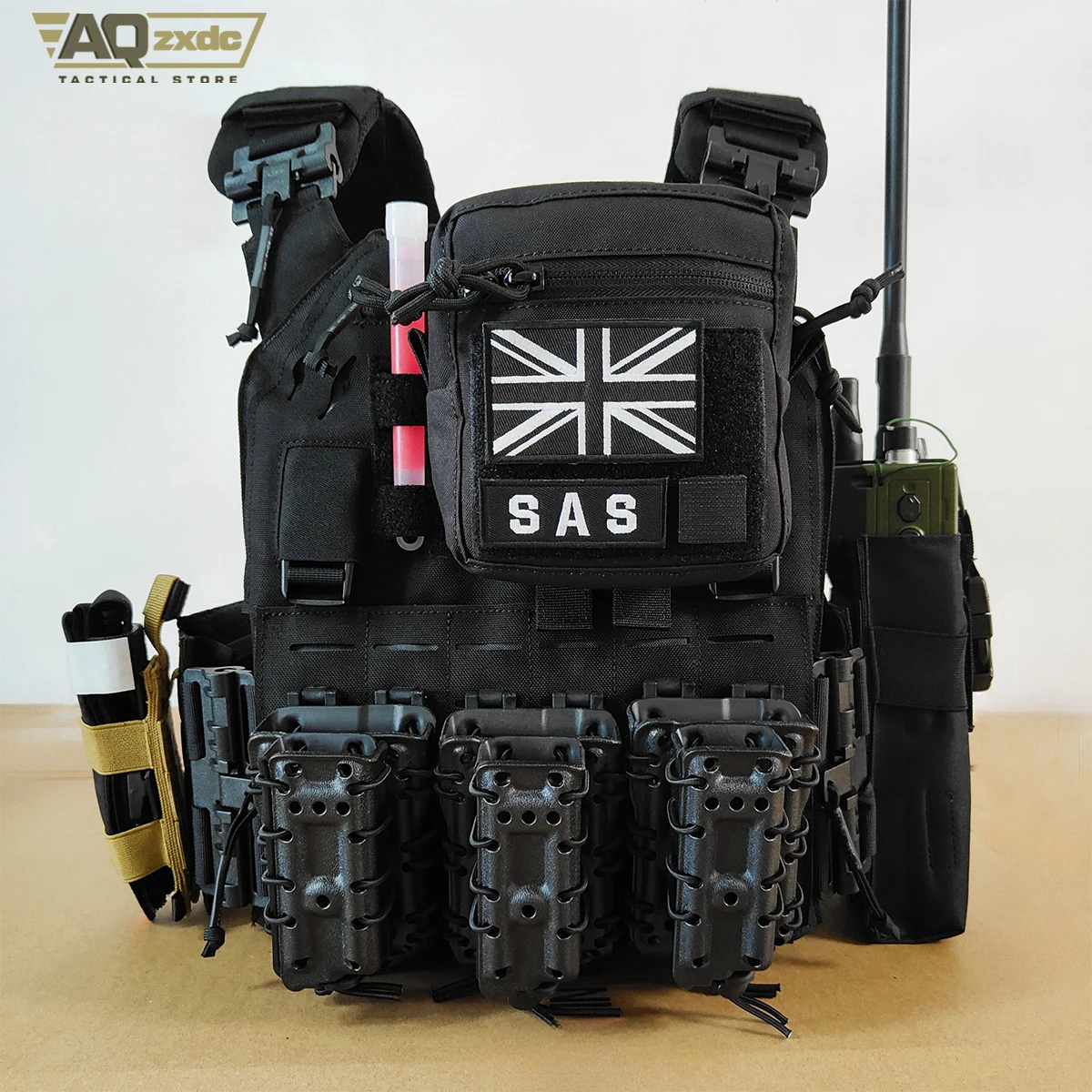 Airsoft Cod 19 Night Raid Ghost Cosplay conjunto completo de equipo fantasma máscara táctica chaleco y hemlet conjunto para Halloween Cosplay - imagen 4