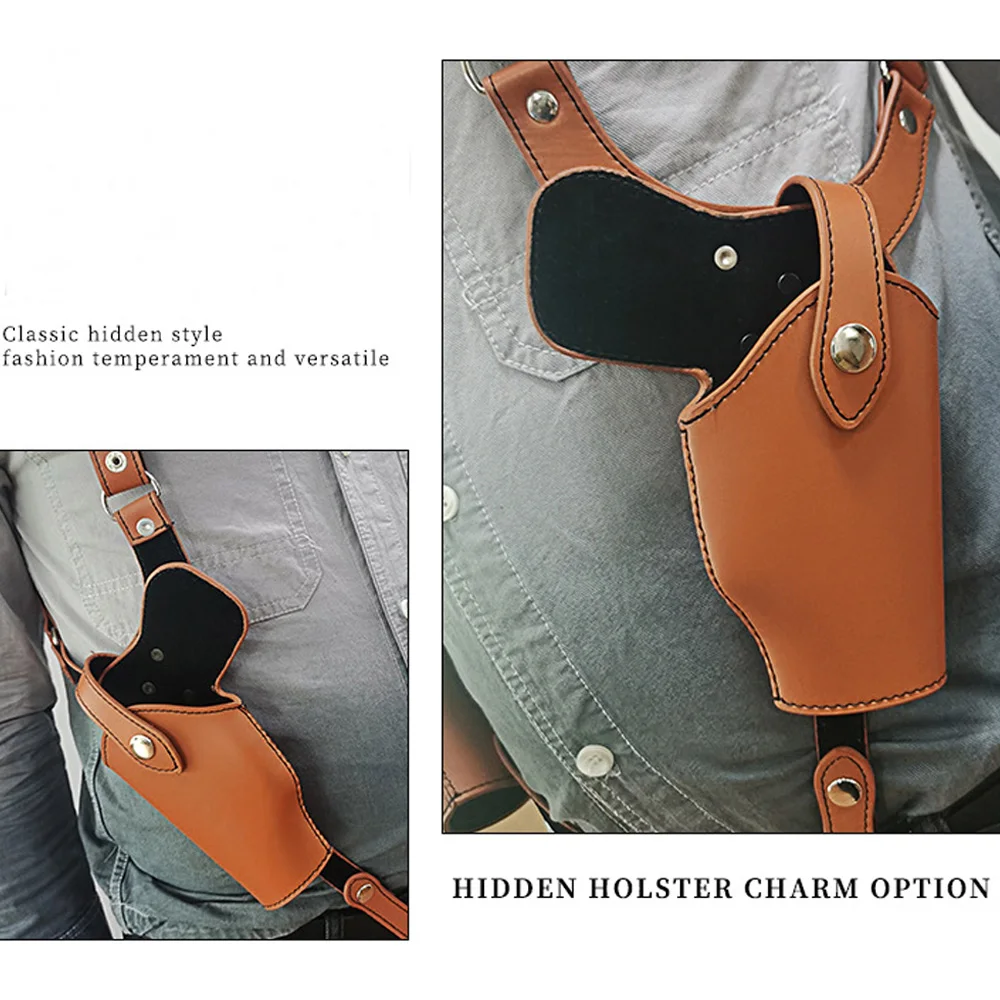 Funda de cuero para pistola táctica, doble hombro, para las axilas, serie QSZ92/92G 1911 Glock 17/22 Sig Sauer P220/P226 - imagen 5