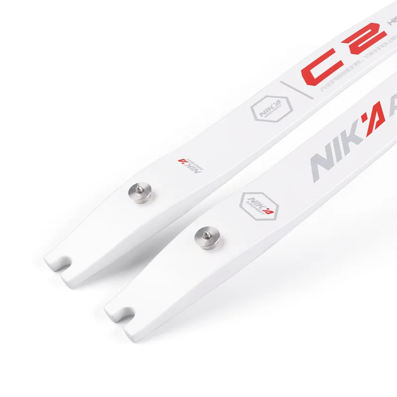 NIKA-extremidades de arco recurvo C2, fibra de carbono, 12-50 libras, interfaz ILF, extremidades de arco competitivo para tiro con arco, accesorios de arco de caza - imagen 5