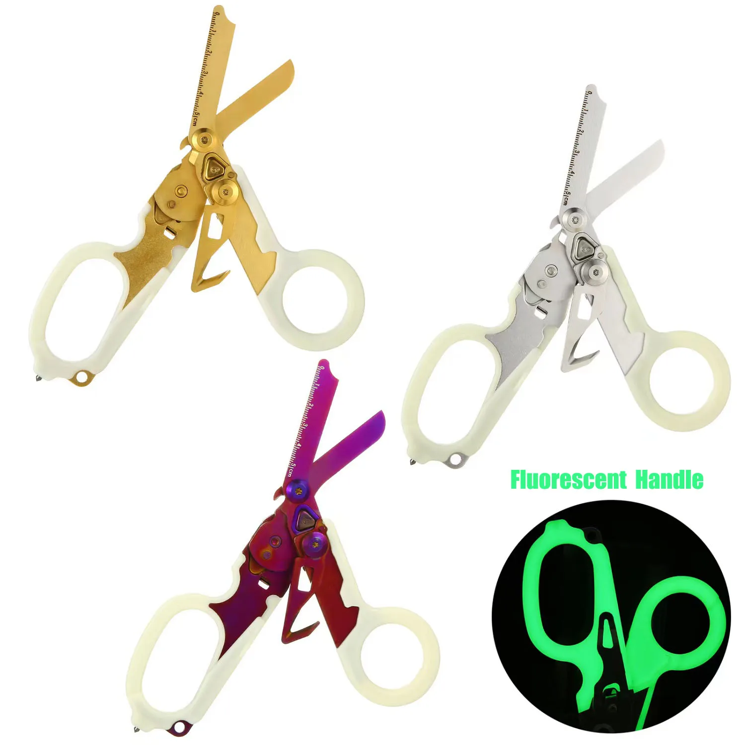 Mini tijeras tácticas de rescate para respuesta de emergencia, tijeras de rapaces, tijeras plegables EMT portátiles, Kit de supervivencia al aire libre, herramienta de primeros auxilios - imagen 2