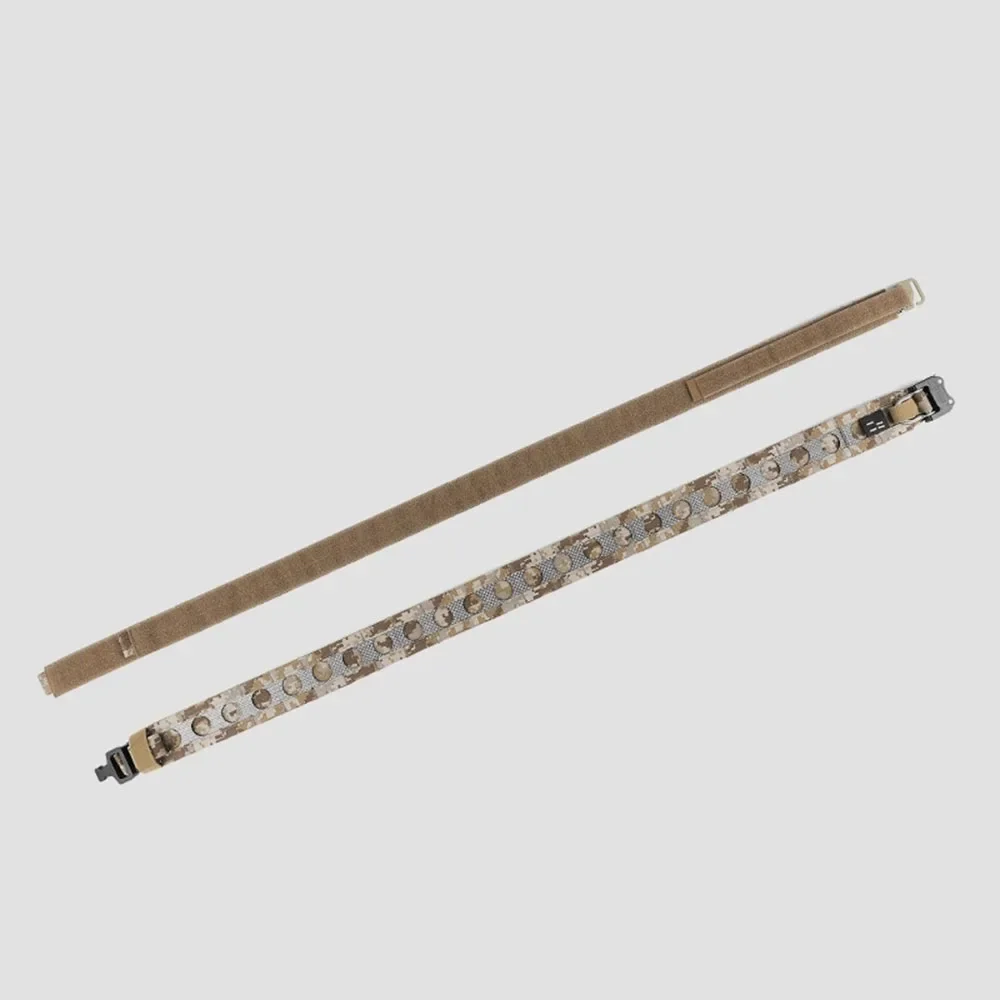 Cinturón táctico de bisonte, cinturón de batalla de doble capa, hebilla de Metal de liberación rápida, cinturón deportivo MOLLE CS