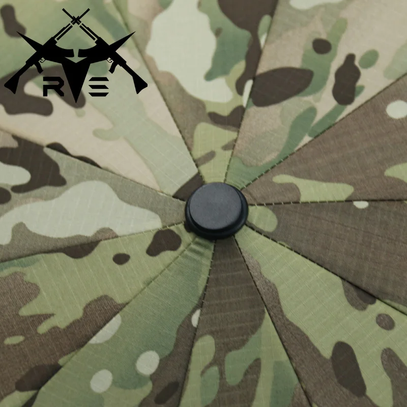 Paraguas táctico totalmente automático de alta calidad para hombres, Multicam plegable, a prueba de viento, reforzado, ventiladores militares, suministros para exteriores - imagen 5