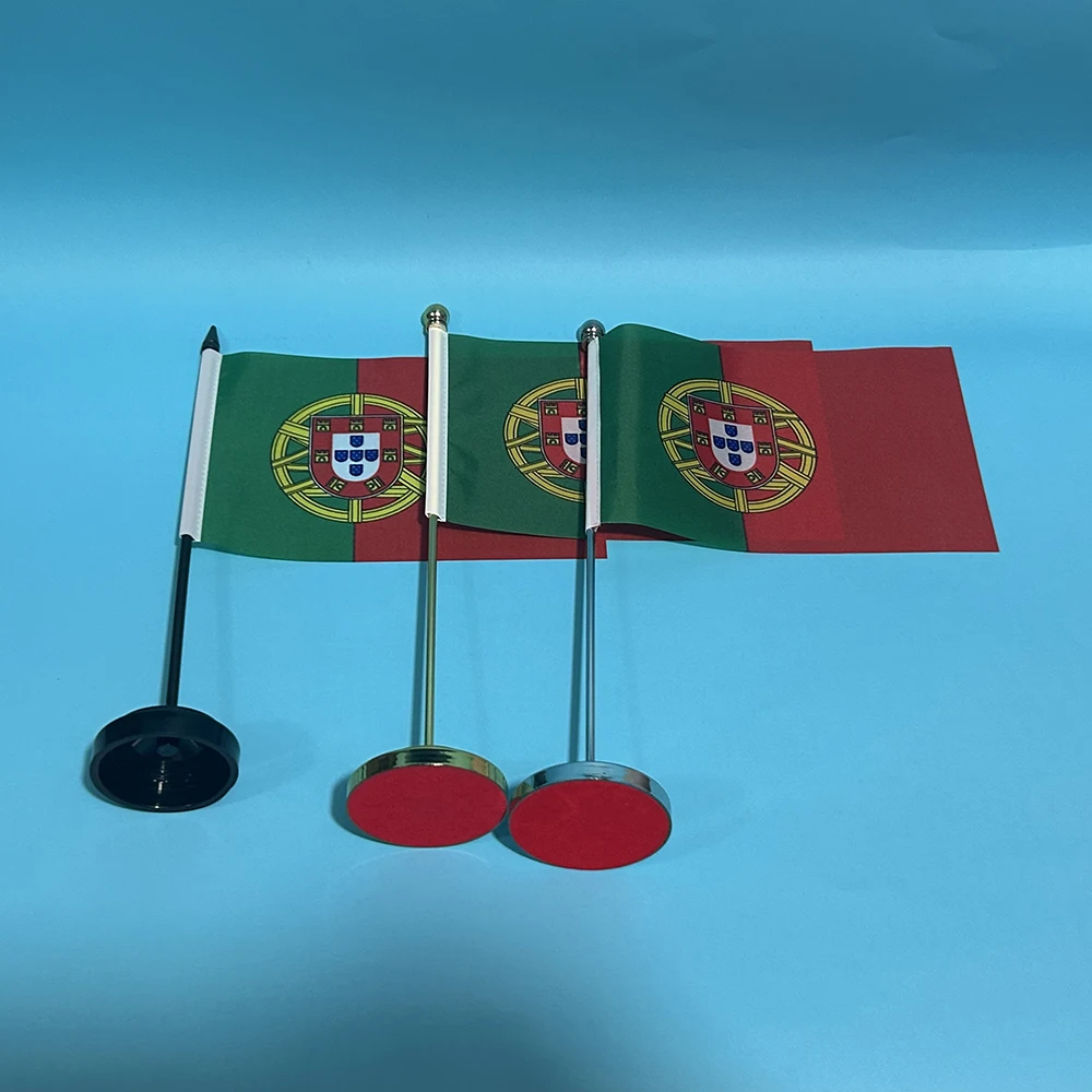 BANDERA DE SKY, bandera de escritorio de oficina, bandera de Portugal, 14x21cm, bandera nacional de la República de Portugal, cartel de país, adornos de escritorio, banderas - imagen 2