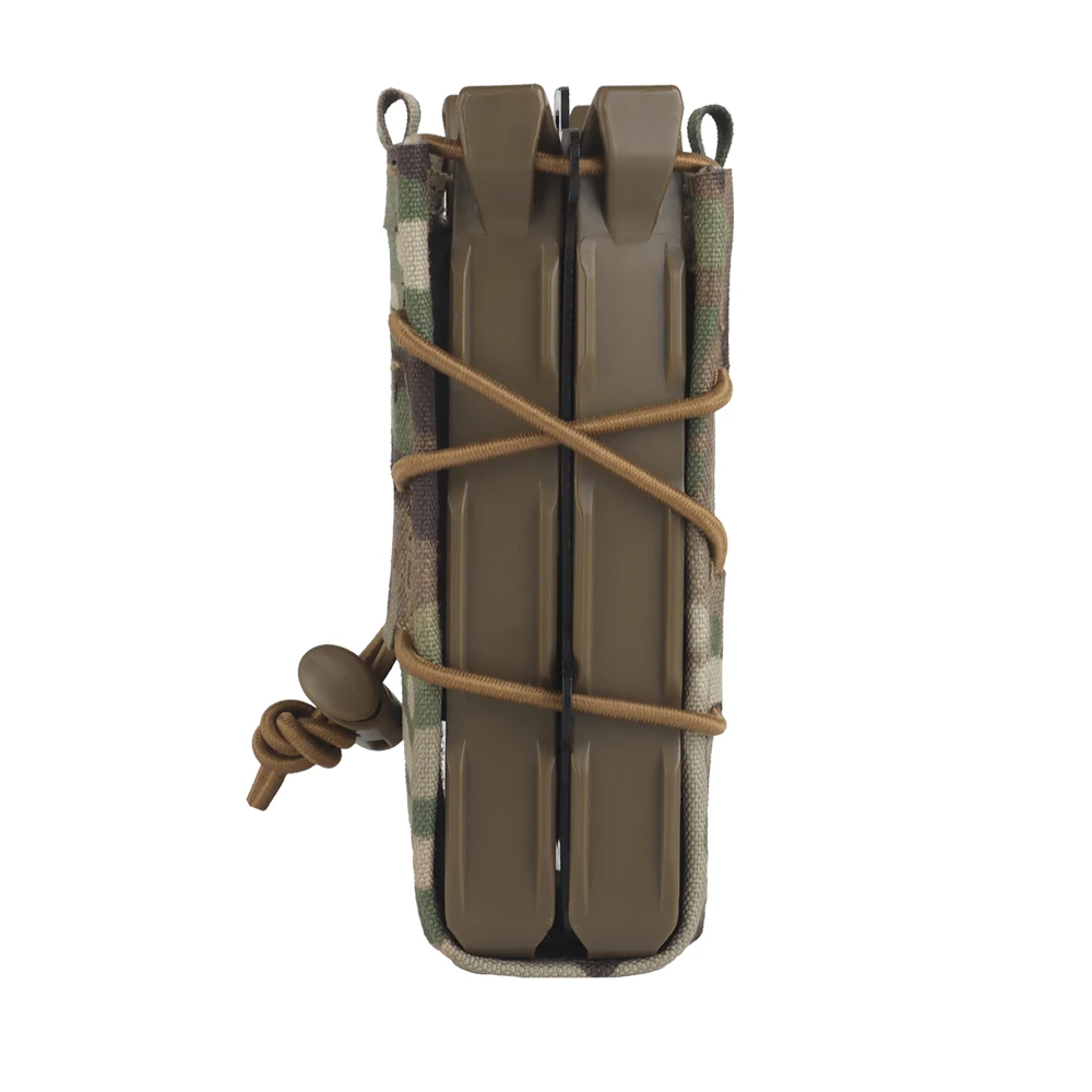 Bolsa táctica para caza 5,56 7,62, tamaño completo, M4 AK AR15, combinación V2, doble bolsa Mag para chaleco Airsoft, cinturón Molle - imagen 5