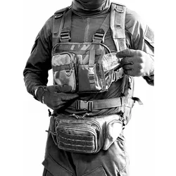 Bolsa de pecho táctica unisex para actividades deportivas al aire libre, diseño duradero adecuado para deportistas de hombres y mujeres