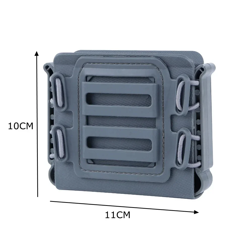 Bolsa MOLLE ajustable para cargadores con clip de munición táctica