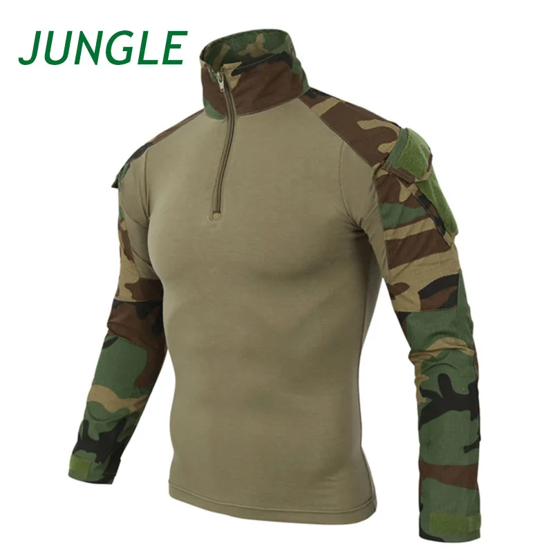Camiseta táctica de senderismo para hombre de EE. UU., camisa militar de camuflaje para caza y escalada, ropa deportiva transpirable para hombre 2025 - imagen 5