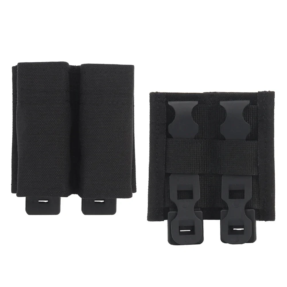 Bolsa para revistas de pistola de caza, bolsa individual FAST de 9mm, soporte para pistola de aire de caza doble Mag con clip de soporte de nailon - imagen 3