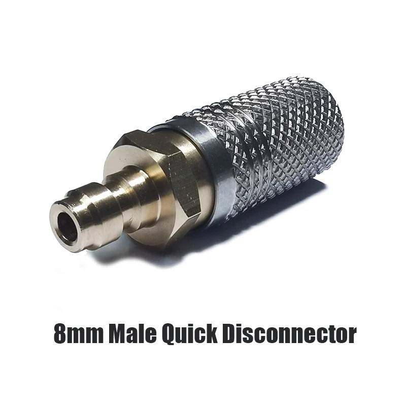 Adaptador de liberación rápida de carga suave HPA de aire extendido, accesorios para pezones macho de 8mm, 1/8BSPP(G1/8) - imagen 4