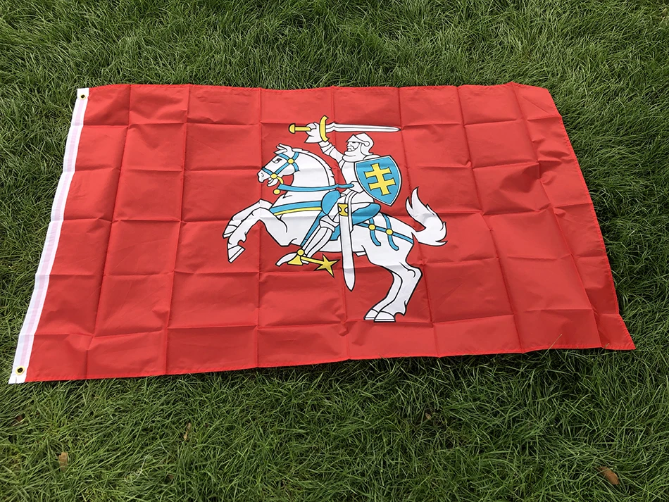 BANDERA DE CIELO Bandera de la Lituania de 3X5Fts (estado) Banner de poliéster Banner de invitación 90X150cm Bandera de invitación de Lituania Lituana - imagen 2