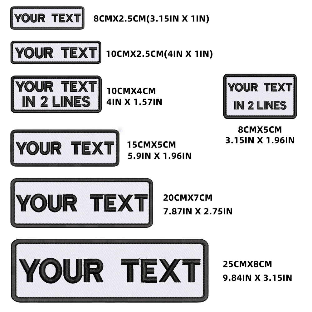 Parche de nombre personalizado, parches blancos, escritura negra, parches personalizados, insignia táctica militar bordada, emblemas de rayas - imagen 4