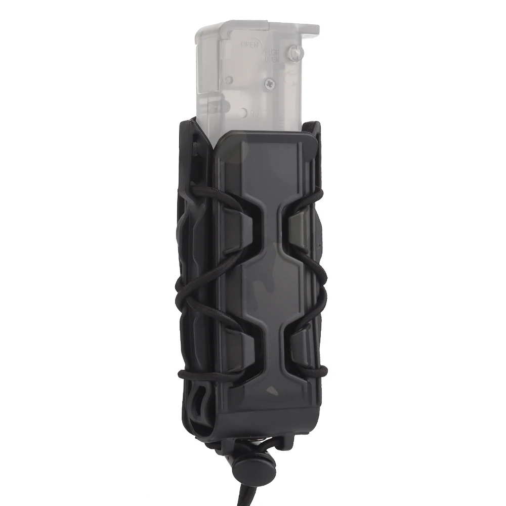 Bolsa táctica para revista individual rápida de 9mm, funda para pistola Mag con Clip Molle, soporte Fastmag de liberación rápida para caza - imagen 5